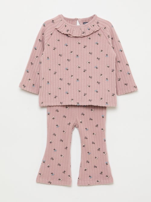 Conjunto de punto afelpado - 2 piezas - Kiabi