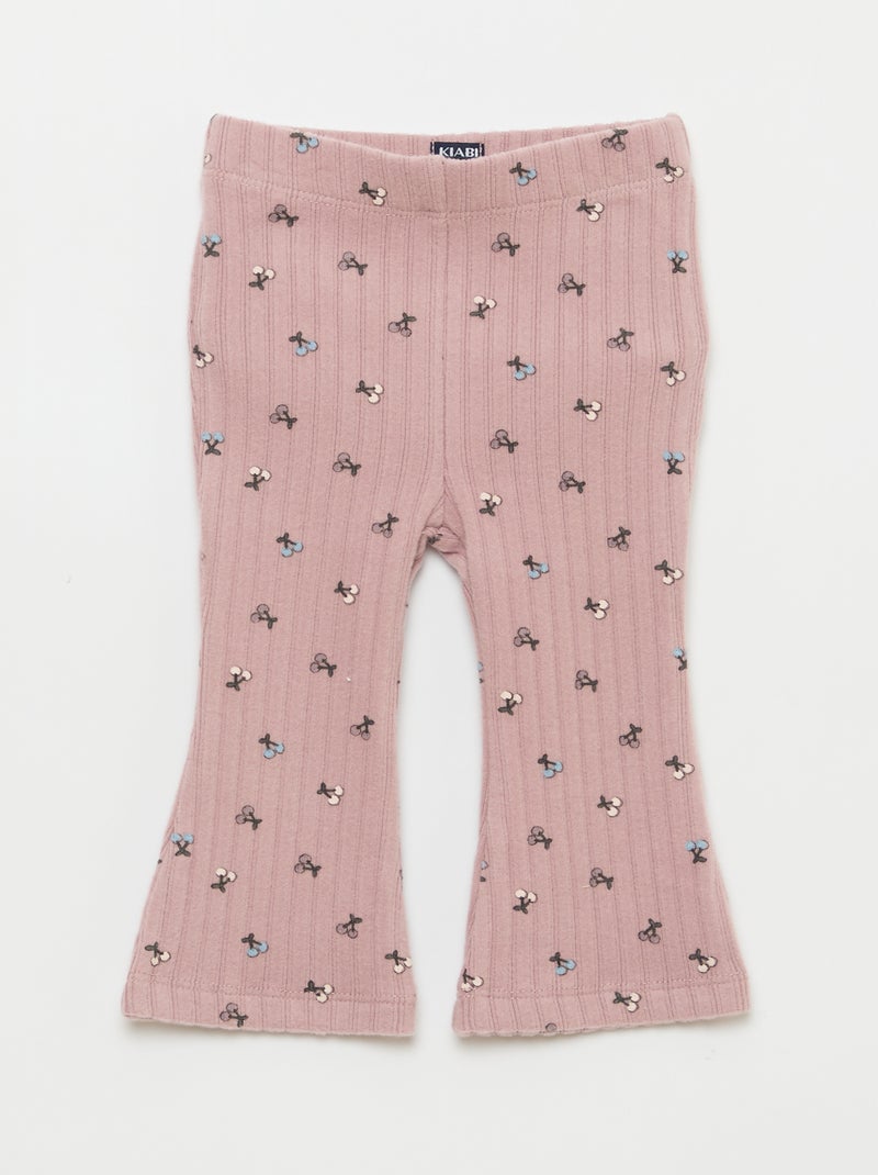 Conjunto de punto afelpado - 2 piezas Rosa - Kiabi