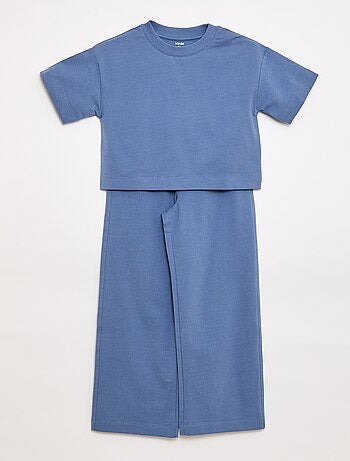 Conjunto de punto camiseta + pantalón