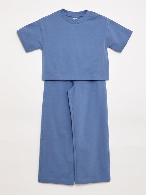 Conjunto de punto camiseta + pantalón - Kiabi Conjunto de punto camiseta + pantalón - Kiabi