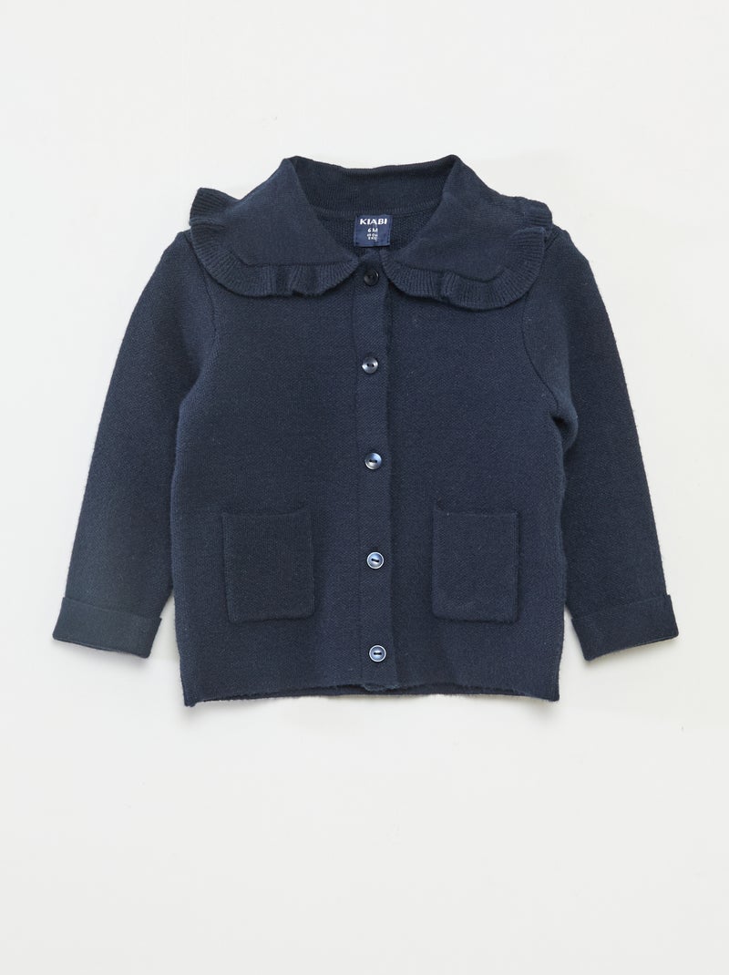 Conjunto de punto chaleco + leggings Azul - Kiabi