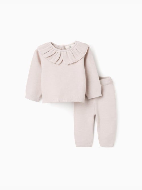 Conjunto de punto con pantalón y blusa - Kiabi