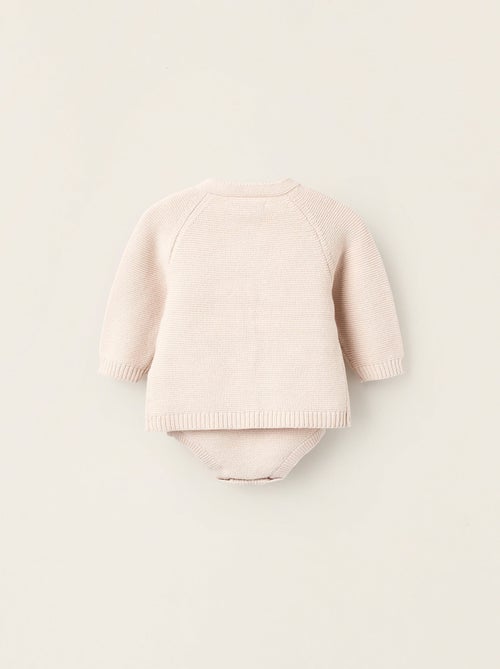 Conjunto de punto de 4 piezas en algodón - Kiabi