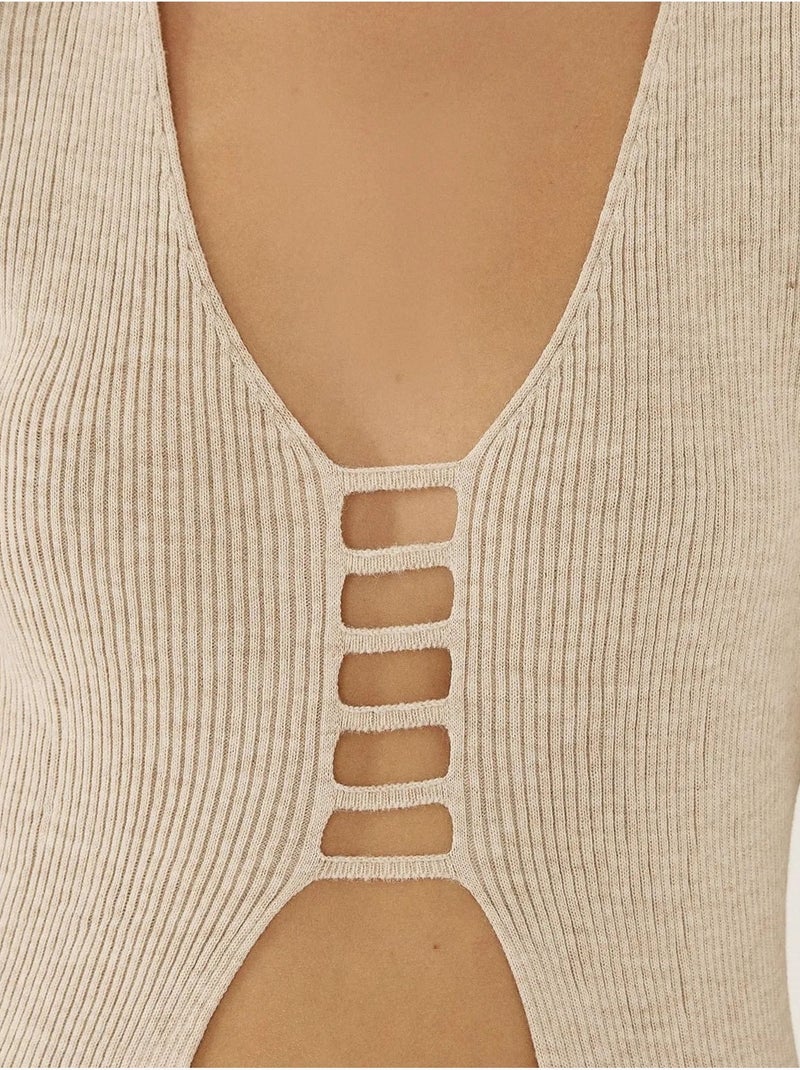 Conjunto de punto de dos piezas Beige natural - Kiabi