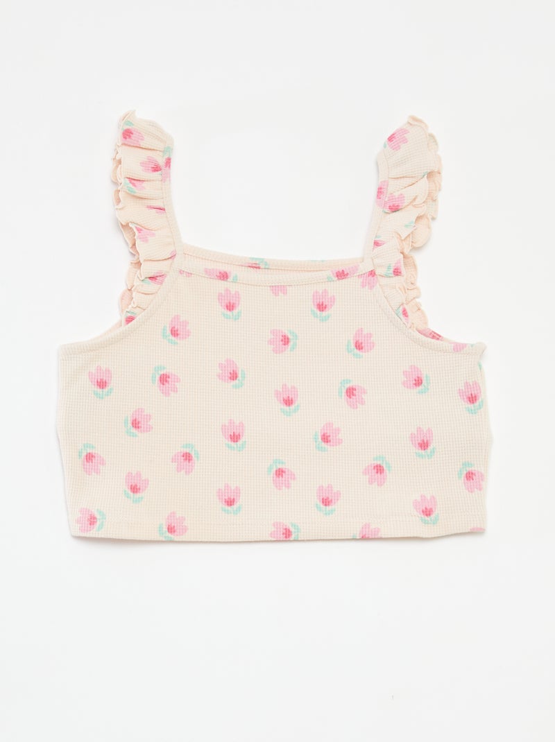 Conjunto de punto gofrado - 2 piezas ROSA - Kiabi