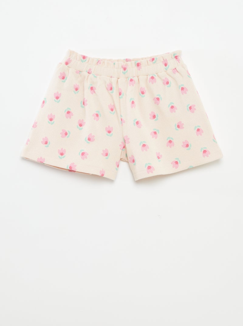 Conjunto de punto gofrado - 2 piezas ROSA - Kiabi