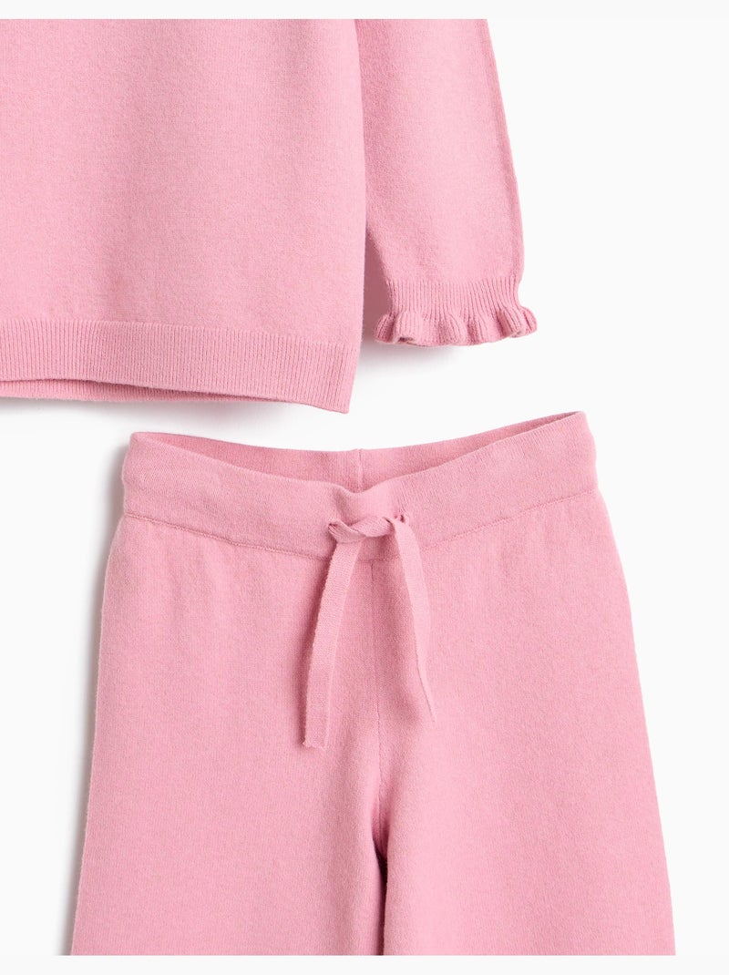 Conjunto de punto, mo fashion Rosa - Kiabi