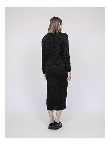 Conjunto de punto suéter + falda XALABA