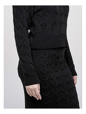 Conjunto de punto suéter + falda XALABA