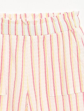 Conjunto de rayas camiseta + pantalón - 2 piezas