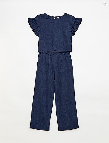 Conjunto de rayas camiseta + pantalón - 2 piezas