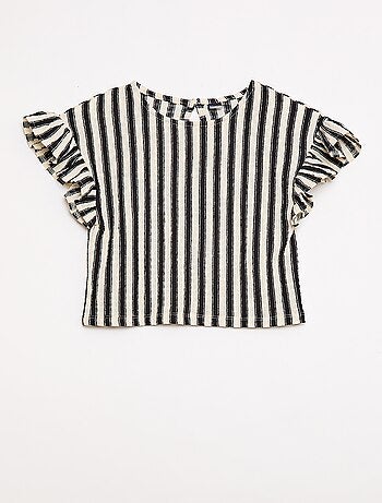 Conjunto de rayas camiseta + pantalón - 2 piezas