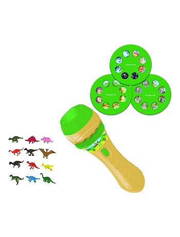 conjunto de regalo linterna proyector dinosaurio