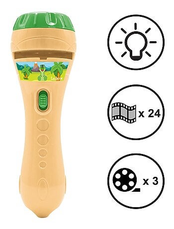 conjunto de regalo linterna proyector dinosaurio