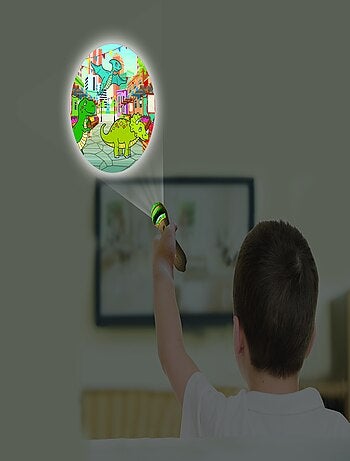 conjunto de regalo linterna proyector dinosaurio
