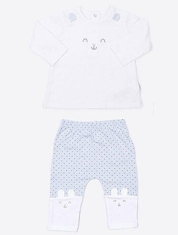 Conjunto de ropa de 2 piezas, conejito | Kitikate