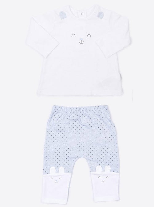 Conjunto de ropa de 2 piezas, conejito | Kitikate - Kiabi