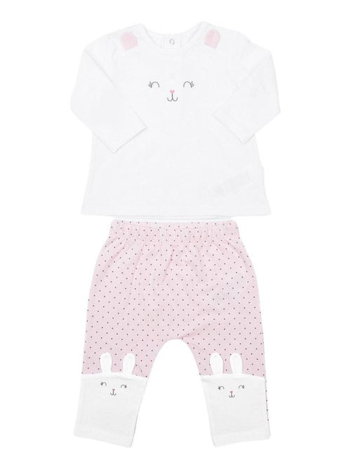 Conjunto de ropa de 2 piezas, conejito | Kitikate - Kiabi
