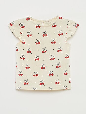 Conjunto de short + camiseta con volantes - 2 piezas