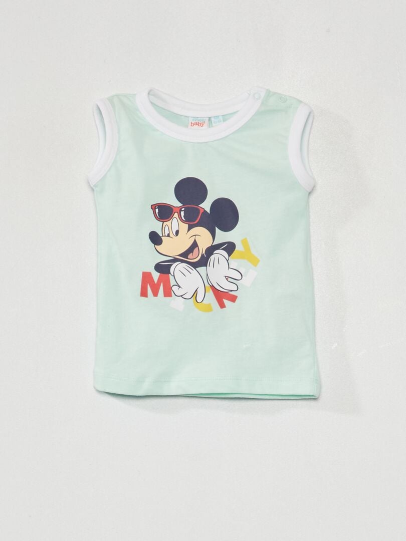 Conjunto de short + camiseta 'Disney' azul/blanco - Kiabi