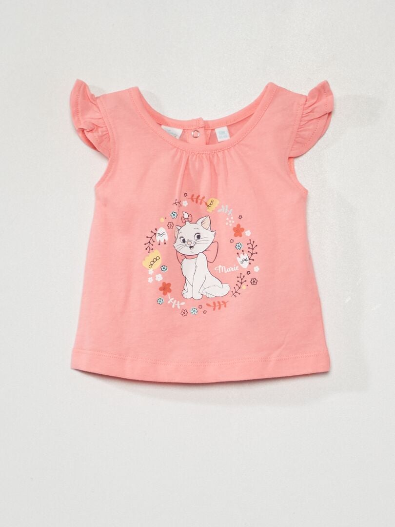 Conjunto de short + camiseta 'Disney' rosa - Kiabi