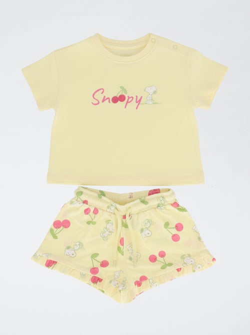 Conjunto de short + camiseta 'Snoopy' - Kiabi