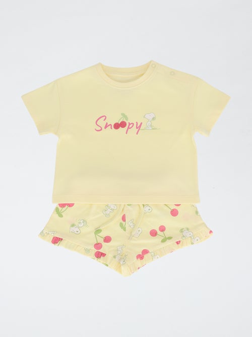 Conjunto de short + camiseta 'Snoopy' - Kiabi