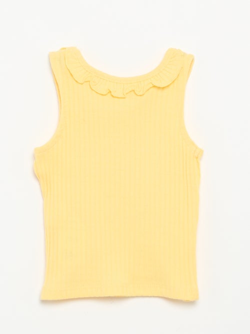 Conjunto de short y camiseta sin mangas de punto calado - Kiabi