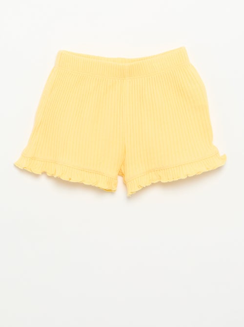 Conjunto de short y camiseta sin mangas de punto calado - Kiabi