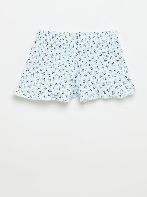 Conjunto de short y camiseta sin mangas de punto calado - Kiabi