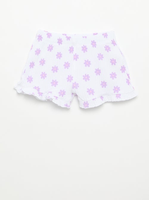 Conjunto de short y camiseta sin mangas de punto calado - Kiabi