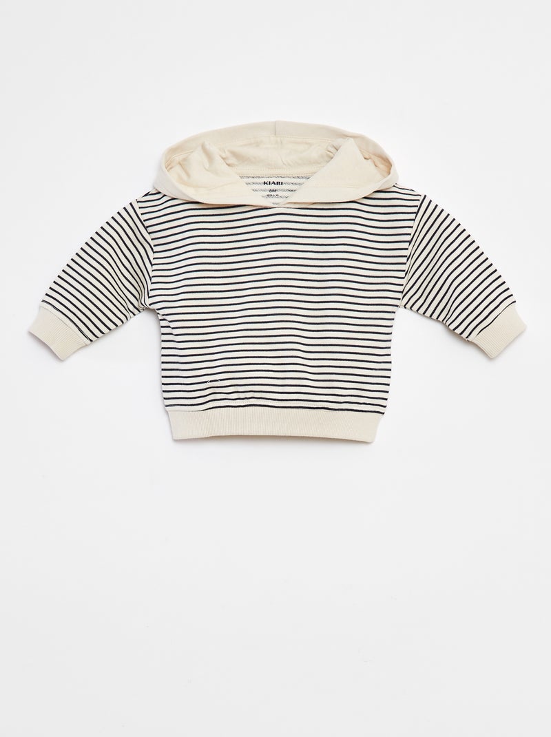 Conjunto de sudadera + camiseta + pantalón de chándal - 3 piezas Blanco - Kiabi