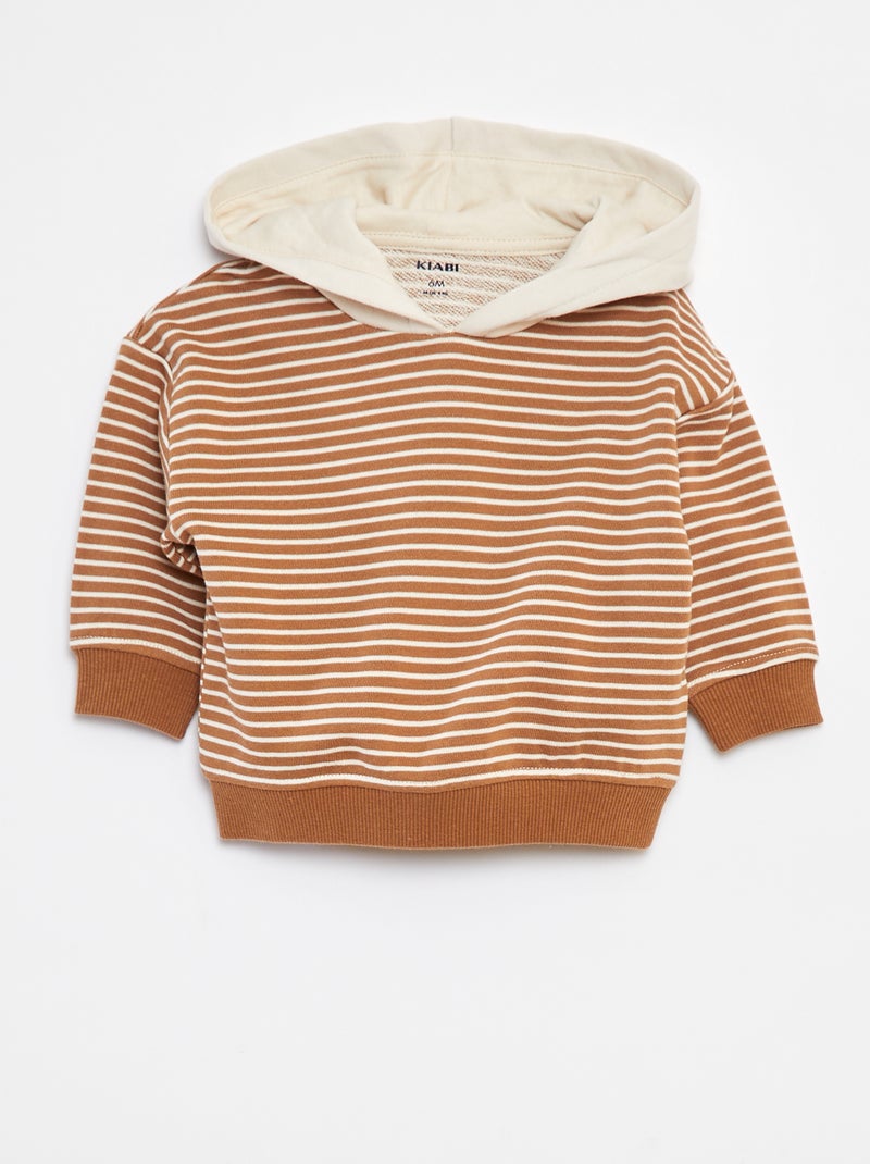 Conjunto de sudadera + camiseta + pantalón de chándal - 3 piezas Marron - Kiabi