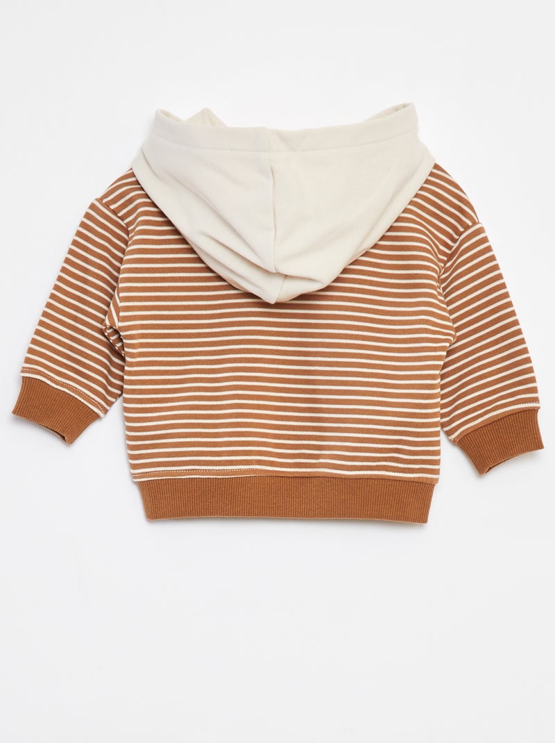 Conjunto de sudadera + camiseta + pantalón de chándal - 3 piezas Marron - Kiabi