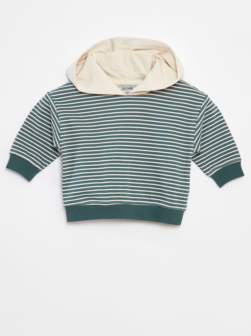 Conjunto de sudadera + camiseta + pantalón de chándal - 3 piezas Verde - Kiabi