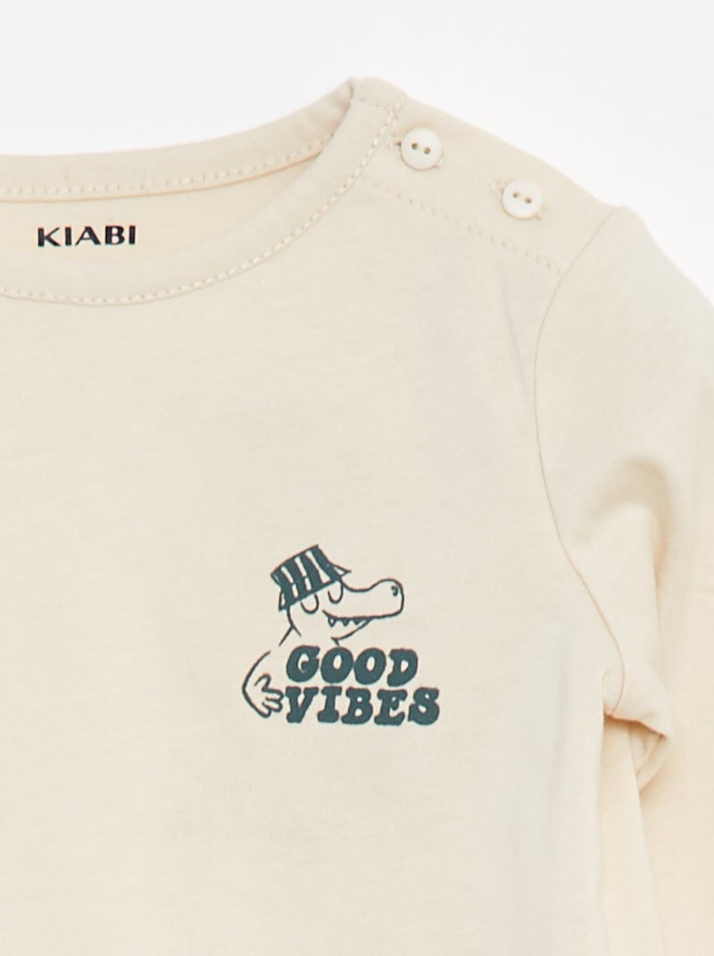 Conjunto de sudadera + camiseta + pantalón de chándal - 3 piezas Verde - Kiabi