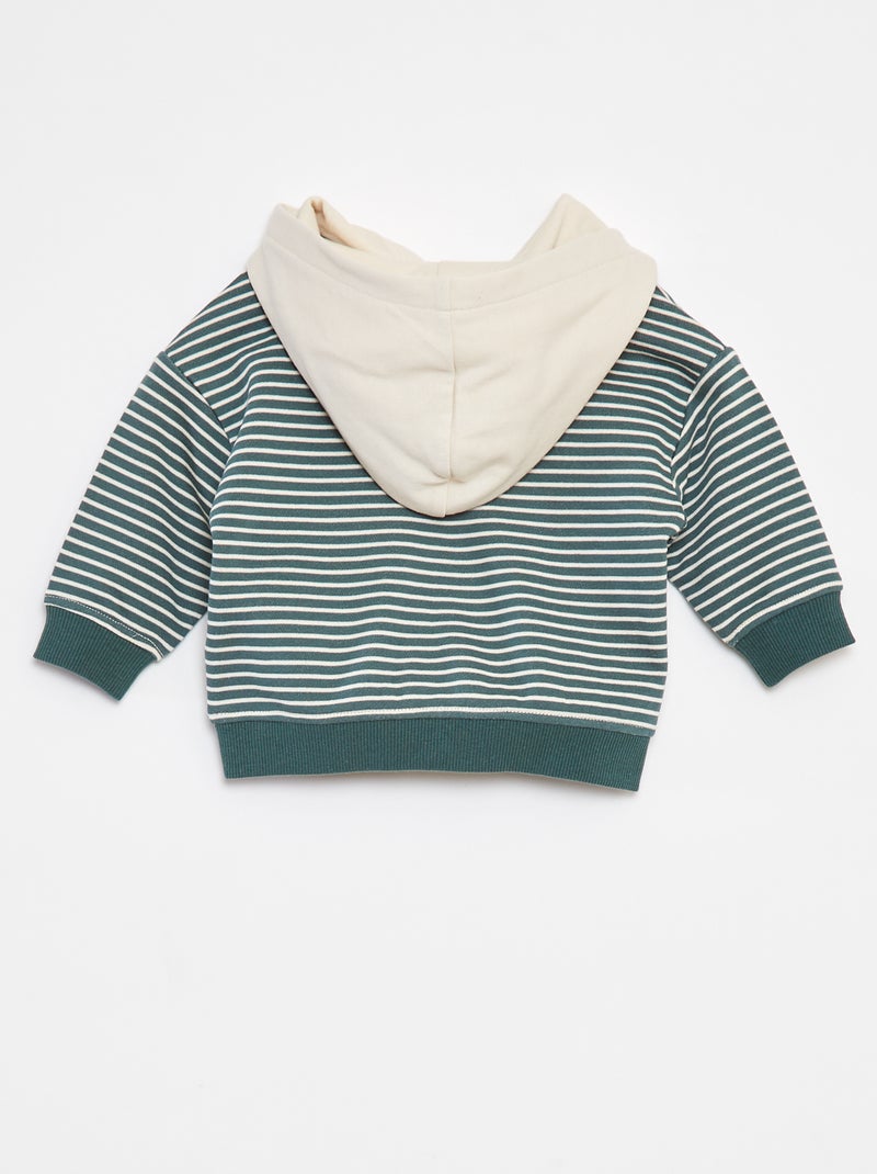 Conjunto de sudadera + camiseta + pantalón de chándal - 3 piezas Verde - Kiabi