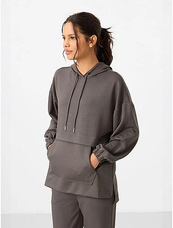 Conjunto de sudadera con capucha oversize y pantalón de pernera ancha tommy