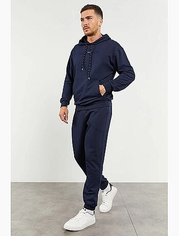 Conjunto de sudadera con capucha oversize y pantalón tommy