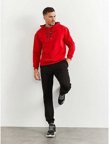 Conjunto de sudadera con capucha oversize y pantalón tommy