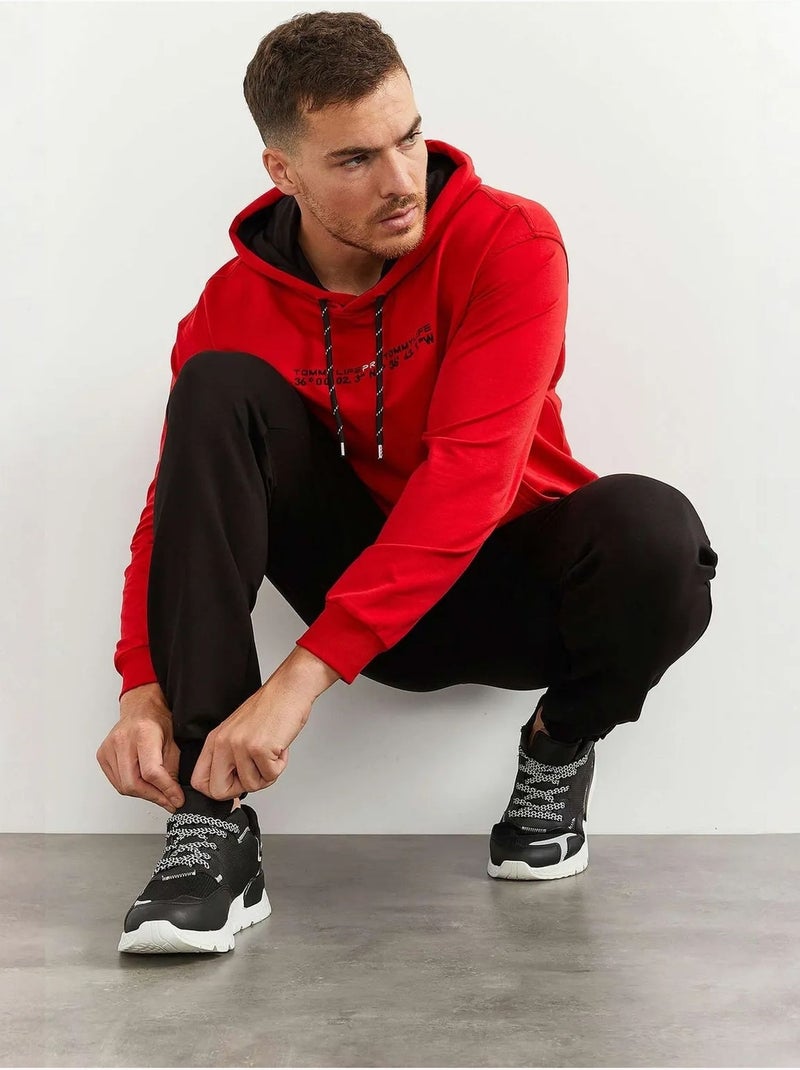 Conjunto de sudadera con capucha oversize y pantalón tommy Rojo - Kiabi