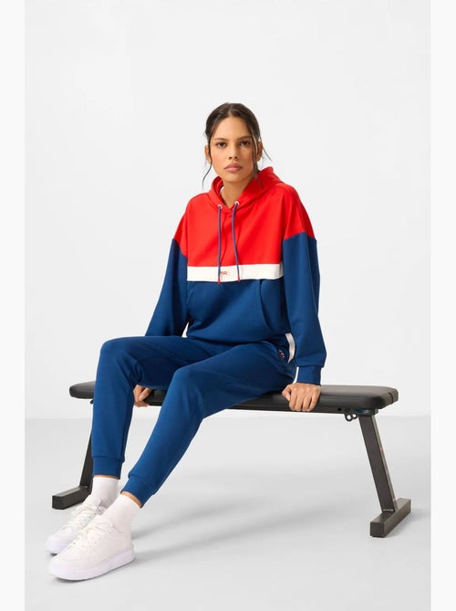 Conjunto de sudadera con capucha y pantalón color block tommy - Kiabi