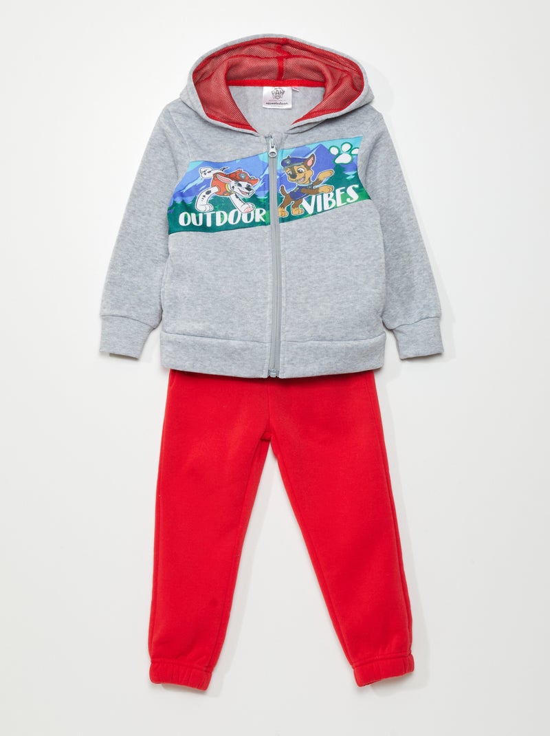 Conjunto de sudadera con cremallera + jogging 'La Patrulla Canina' - 2 piezas GRIS - Kiabi