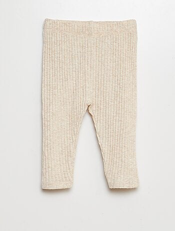 Conjunto de sudadera de chándal + legging de canalé - 2 piezas