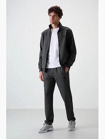 Conjunto de sudadera de forro polar de punto y pantalón para hombre tommy