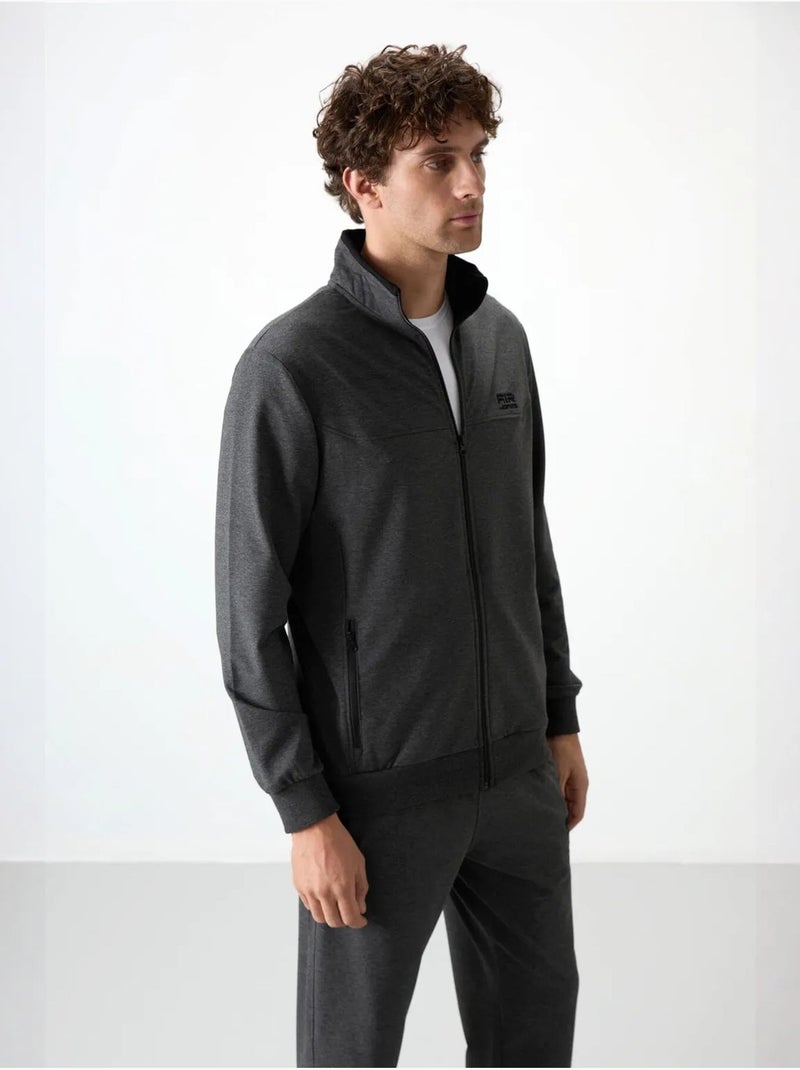 Conjunto de sudadera de forro polar de punto y pantalón para hombre tommy Gris negro - Kiabi