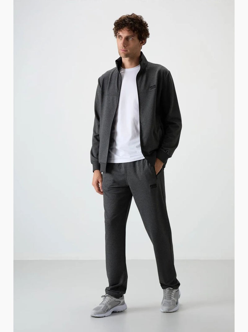 Conjunto de sudadera de forro polar de punto y pantalón para hombre tommy Gris negro - Kiabi