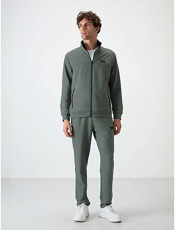 Conjunto de sudadera de forro polar de punto y pantalón para hombre tommy