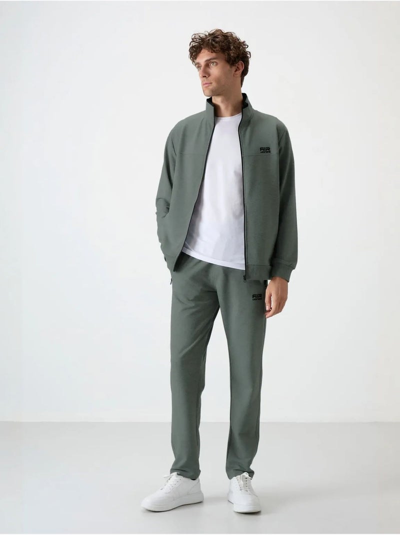 Conjunto de sudadera de forro polar de punto y pantalón para hombre tommy Verde - Kiabi
