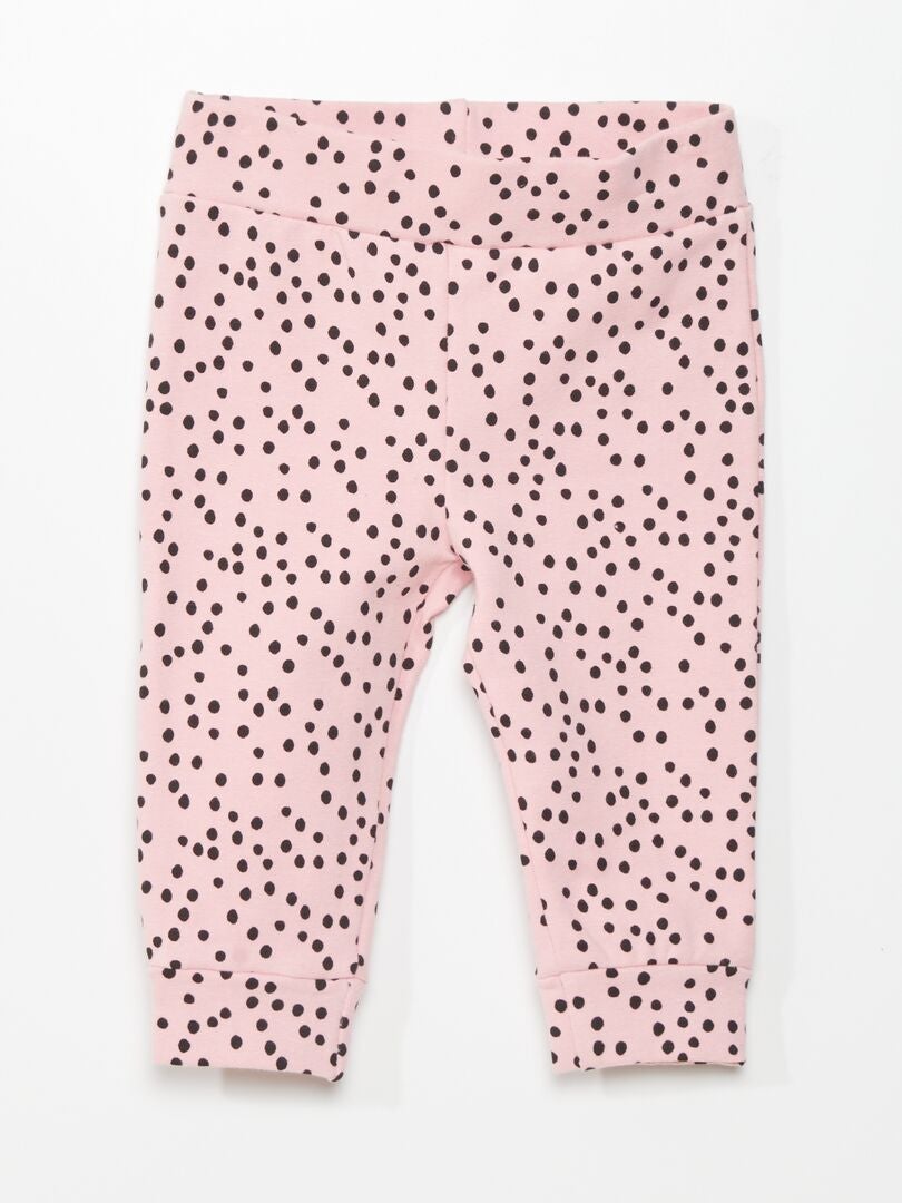 Conjunto de sudadera + legging + cinta ROSA - Kiabi